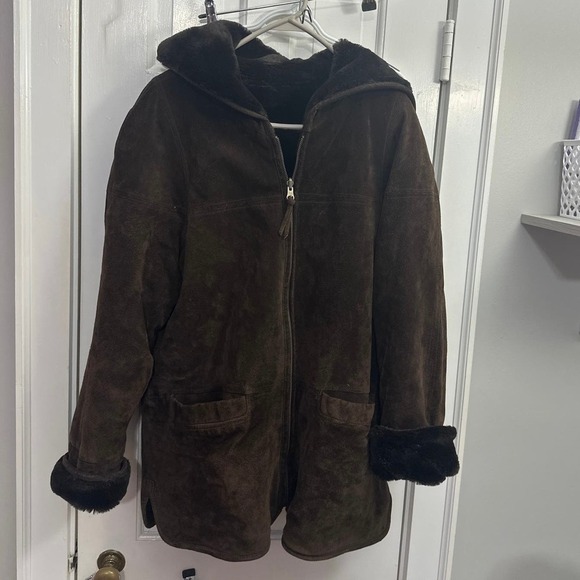B.Moss vintage leather coat - Picture 1 of 5